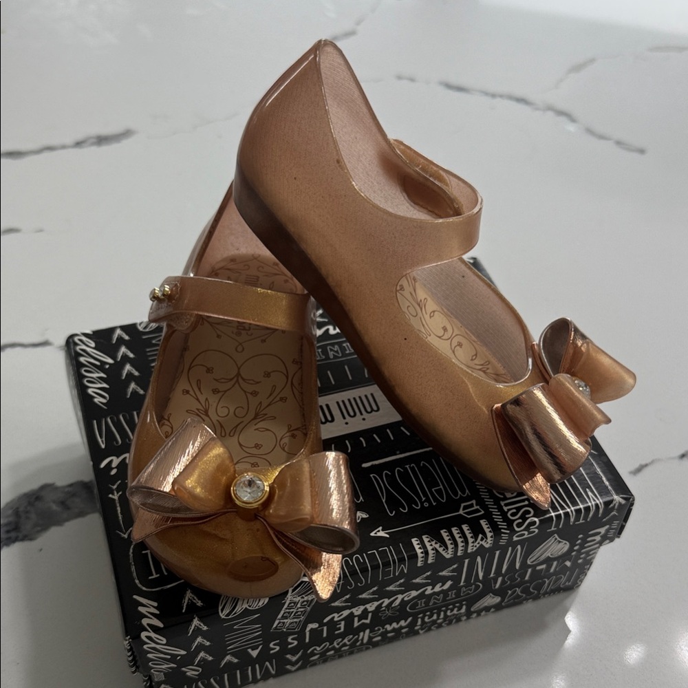 Gold girls Mini Melissa Shoes